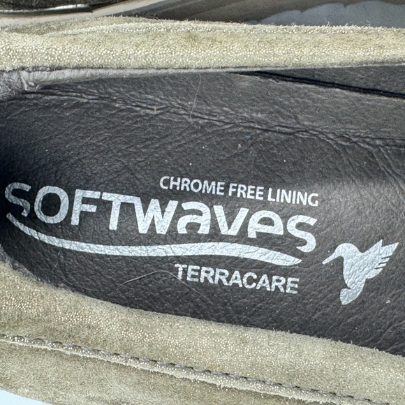 Softwaves NWT Sz 38.5 Cassie Olive Green Loafer/Sneakers - Picture 3 of 7